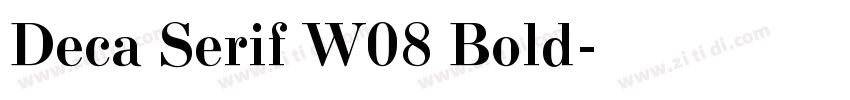 Deca Serif W08 Bold字体转换